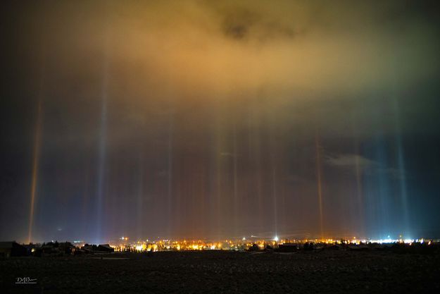 Pillars of Light. Photo by Dave Bell.