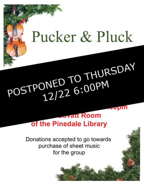 Pucker & Pluck Christmas Concert 2022. Photo by .