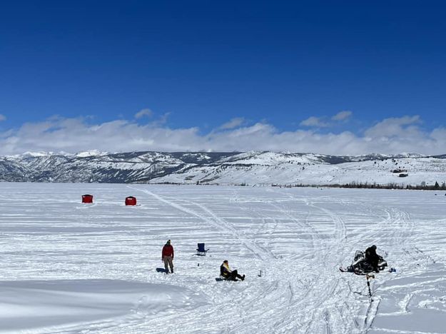 Ice Fishing. Photo by Pinedale Lions Club.