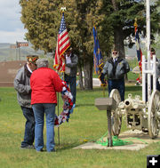 American Legion Wreath. Photo by Dawn Ballou, Pinedale Online.