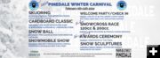 2024 Winter Carnival Schedule. Photo by Main Street Pinedale.