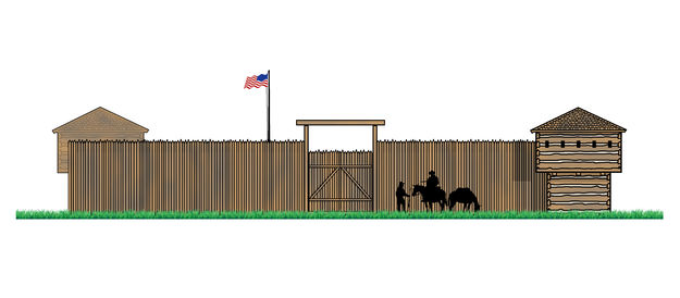Fort Sublette Concept. Photo by Museum of the Mountain Man.